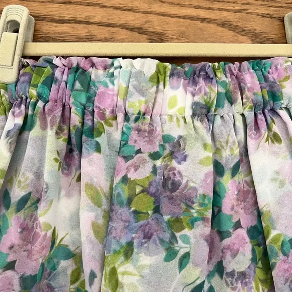 For Love & Lemons Floral Ruffle Skirt - Picture 3 of 4